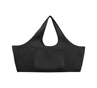 XGOPTS Large Yoga Mat Bag Carrier Large Gym Bag Sling Bag Carrier with Side Pocket Extra Wide Easy Access Canvas Fabric Fit Most Mat Size Black Grey