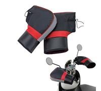 XGOPTS Motorcycle Handlebar Muffs Gloves for Men Women Windproof Scooter Grip Mittens Winter Thick Water-Resistant Hand Warmer Motorbike Riding Muffs with Faux Leather
