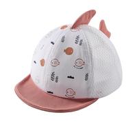XGOPTS Newborn Baby Baseball Cap Cute Whale Soft Cotton Sun Hat Infant Spring Summer Breathable Mesh Sun Protection Hat Adjustable Snapback Peaked Cap for Baby 0-16 Months Pink