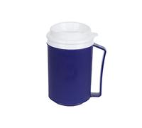 XGOPTS Non Spill Cup for Disabled Men Women Plastic Drinking Beaker Feeding Beaker Mug with Easy Grip Handle Disability Aids Cup with Anti Splash Spout and Lid Travel Mug for Kids Elderly