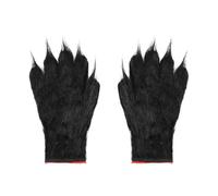 XGOPTS Wolf Gloves Halloween Werewolf Monster Bloody Beast Paw Gloves Claw Hand Wear Hairy Furry Cosplay Party Costume For Theatre Stage Monster Easter