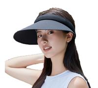 XGOPTS Womens Empty Top Ponytail Sun Visor Hat Wide Brim UV Protection Sports Visor Hat Baseball Cap Adjustable Ponytail Outdoor Ball Cap Breathable Golf Tennis Cap Summer Beach Cap Black