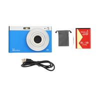 XGOUGUAAU 4K Digital Camera for Teens, Compact Portable Digital Camera, 50MP Retro Camera with 2.88 Inch HD IPS Screen and 16X Zoom, Small Camera for Travel Vlogging and Everyday Photography (Blue)