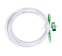 XGOUGUAAU Armored Single Mode SC to SC Optical Modem Extension Cable Set, Fiber Optic Jumper with Flange Connector for FTTH FTTB FTTP Networks, High - Speed Data (SC APC 5 Meter)