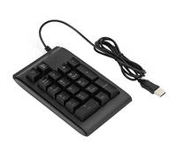 XGOUGUAAU Backlit Numeric Keypad, Wired USB 19 - Key Keyboard with Mechanical Feel, Tricolor Breathing LED Lights, Design for PC Laptop Office Gaming