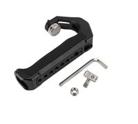 XGOUGUAAU Camera Cage Top Handle Grip, Aluminum Alloy Silicone Video Stabilizing Rig Handle, with 1/4 3/8 Inch Screw Holes and Cold Shoe Mount, Ergonomic Design for DSLR Camera Low Angle Sho