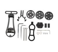 XGOUGUAAU Cycling Computer Extended Mount, Front Handlebar Bracket for Edge, Wahoo Elemnt, Hammerhead Karoo, Stages Dash, Rider Series - Aluminium Alloy with Base & 4 Adapters