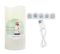 XGOUGUAAU LED Electronic Candle Light Projector, Flameless Candle with Rotating Projection, 6 Pattern Decorative Night Light for Home Garden Table Holiday Lighting