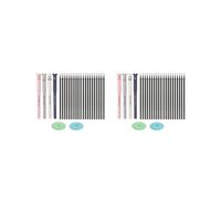 XGQDPAOO 2 set 20 Pcs Erasable Pen Refills Stationery School Supplies for School Office Black Ink