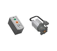 XGREPACK Battery Box Building Block Parts Accessories Power Functions L Motor Power Turn for Lego 10303 10257 10261 10247 Looping Roller Coaster 8883 88000（Lego Set not Included） (Charging Box Motor)