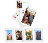 XGSiNuoBao Personalised Playing Cards with 16 Photos, Customised Picture Standard Playing Cards, Create Your Own Funny Decks Cards for Party Games, Gifts for Christmas, Wedding, Birthday (Image)