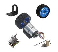 XGTEAHHC 12v 24v 37mm High Torque Gear Motor Jgb37-520 Encoder Motor with Encoder and Wheel Kit for DIY Dc Controller