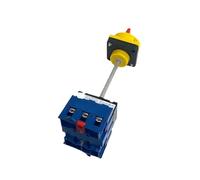 XGTEAHHC Disconnect Isolator Switch with Aluminium Bar Din Rail Mounted 80a 3/P On-Off Padlock Rotary Cam Cabinet Control Ymd11-80b/4p