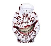 XGTEAHHC Funny Joker 3D Print Sweatshirt Hoodies Men Women Hip Hop Novelty Autumn Streetwear Thin Style Oversized Hoodie for Couples Clothes(1hs4160,M)