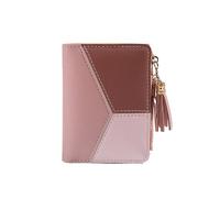 XGTEAHHC Short Wallets Tassel Hit Color PU Leather Coin Purse Card Holders Small Clutch Women Girls Hand Bag Pouch