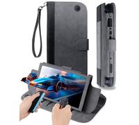 XGUO Nintendo Switch 2 Case, Switch 2 Carrying Case, w/AirTag Holder, Holds 12 Game Card Slots, Protective Hard Shell Portable Travel Carry Pouch, Built-in Play Stand,Lightweight, Soft Interior, Grey