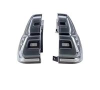 Xgupxuc Car Rear Light Car LED Taillight Tail Light For Toyota Prado 120 FJ120 2003-2009 Rear Running Lamp Brake Lamp Reverse Dynamic Turn Signal Trailer Light(Black)