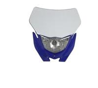 Xgupxuc Motorcycle Head Lamp For TT-R230 TT-R125 WR 250 450 R/F/X YZ250 Headlamp Fairing For Enduro For Supermoto Headlight Dirt Bike Front Light Running Lamp(Blue with white)