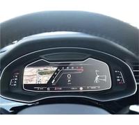 Xgupxuc Screen Protector For Q8 For Q7 2020 2021 Radio GPS LCD Dash Board Screen Guard Car Navigation Tempered Glass Screen Protective Film Sticker Protective Film(For instrument)