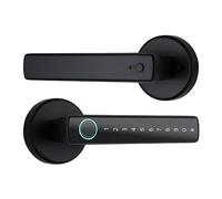 XGUZRVGNV Tuya Bluetooth Smart Fingerprint Door Lock Digital Electronic Lock with Password/Key/IC Card/Smartlife/Tuya APP Unlock(Black)