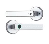 XGUZRVGNV Tuya Bluetooth Smart Fingerprint Door Lock Digital Electronic Lock with Password/Key/IC Card/Smartlife/Tuya APP Unlock(Silver)