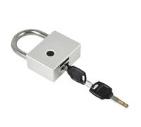 XGUZRVGNV Tuya Smart Padlock Bluetooth Fingerprint Lock Warehouse Gate Heavy Large Size P70 Safety Backup Key Unlock SmartLife APP Type-C(Black P70)