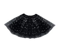 Xgvzs 1PCS Girls Tutu Skirts Tulle Skirt Princess Bubble Mini Dress for Party Dance Costume for Toddler Girls (UK, Age, One Size, Black)