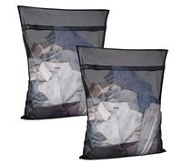 Xgvzs 2 Pcs Laundry Basket Large Mesh Laundry Bag 16 X 20 Inch Wash Bag With Zips laundry bags for washing machine Sheets Coats Curtains