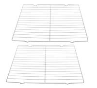 Xgvzs 2PCS Wire Cooling Rack Wire Rack Baking Tray 30 X 20.5 cm Baking Cooling Racks for Cooking Roasting Grilling Drying