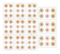 Xgvzs 48 PCS 3D Daisy Wall Decal Girls partition Decals Nursery Stickers Flower Wall Art for Children Bedroom Living Room