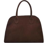 XGWDP Suede Tote Bag for Women, Women's Faux Leather Tote Bag, Vintage Top Handle Bag Fashion Retro Shoulder Satchel Bag (2,Medium)