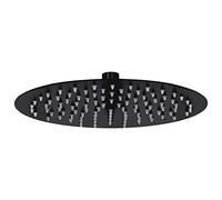XGWKCNV Furniture select-Rain Shower Head Stainless Steel 25 cm Round Black