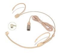 XGWTH Headset Microphone Double Over Ear Earset Headworn Mic Condenser Cardioid Compatible with Audio-Technica Wireless System Bodypack Transmitter Hirose 4 Pin Plug