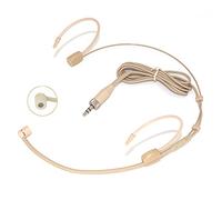 XGWTH Headset Microphone Double Over Ear Earset Headworn Mic Condenser Cardioid Compatible with Sennheiser Wireless System Bodypack Transmitter Mini 3.5mm Female Screw Plug