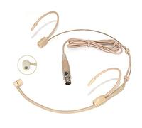 XGWTH Headset Microphone Double Over Ear Earset Headworn Mic Condenser Cardioid Compatible with Shure Wireless System Bodypack Transmitter Mini 4 Pin XLR TA4F Plug