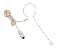 XGWTH Headset Microphone Single Ear Earset Headworn Over Ear Hanging Condenser Omnidirectional Mic Compatible with Audio-Technica Wireless System Bodypack Transmitter with 1.2m Cable Hirose 4 Pin Plug
