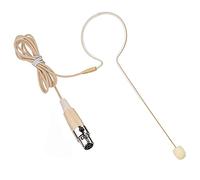 XGWTH Headset Microphone Single Ear Earset Headworn Over Ear Hanging Condenser Omnidirectional Mic Compatible with Shure Wireless System Bodypack Transmitter with 1.2m Cable Mini XLR 4 Pin TA4F Plug