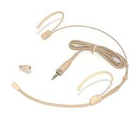 XGWTH Microphone Headset Double Over Ear Earset Headworn Mic Condenser Omnidirectional Compatible with Sennheiser Wireless System Bodypack Transmitter 3.5mm Female Screw Plug