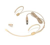 XGWTH Microphone Headset Double Over Ear Earset Headworn Mic Condenser Omnidirectional Compatible with AKG Wireless System Bodypack Transmitter Mini XLR TA3F Plug