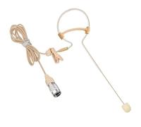 XGWTH Single Earhook Headset Microphone Headworn Over Ear Hanging Condenser Omnidirectional Mic Clip Compatible with Audio-Technica Wireless Bodypack Transmitter System with Hirose 4 Pin Plug