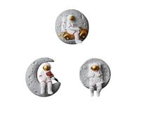 XGZY Cute 3PCS 3D Wall Sculptures Space Planet Astronaut Decorations | Planet Whimsical Music Wall Art Set Decor Aesthetic for Home Room Dorm Bedroom Classroom , Gifts for Space Lover