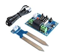 Xh-m214 12v Soil Moisture Sensor Controller Having Digital Display Automatic Irrigation Module for Greenhouse Garden Application 20-99 Rh Accuracy 10a Output Blue/Black