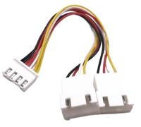 XH2.54 1 To 2 Way Mini Fan Cable GPU 2/3/4/5/6Pin CPU PWM Connector Lead Y Splitter Split Two Line