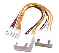 XH2.54 1 To 2 Way Mini Fan Cable GPU 2/3/4/5/6Pin CPU PWM Fan Connector Cable Lead Y Splitter Split Two Fan Line