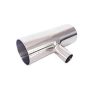 XHAJCSJWGD 5PCS Size 19mm x 16mm Pipe OD Reducing Butt Welding Auto Tee 3 Way SUS 304 Stainless Fitting XHAJCSJWGD