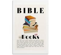 XHAJCSJWGD Books of The Bible Reference Poster Complete Testament List Education Chart for Prayer Room Home(Unframed,08x12inch(20x30cm))