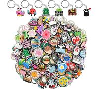 XHAOYEAHX Random Keychains Bulk,Cute Key Chain for Classroom Prizes Gifts Party Favors, 100pcs Random Keychains, Regular