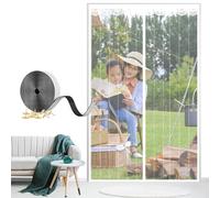 XHBJSH Magnet Fly Screen Door 60x185cm Magnetic Mosquito Net, Hands Free Bug Door Screen, Shuts Automatically, Anti-Mosquito Mesh Fly Curtain for Balcony Living Room and Patio Door, White-B
