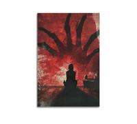 XHBKJA Exquisite Modern Family Canvas Wall Art Picture Print Photo Album-Brutalist Abstract Horror Poster with Creepy Hand And Silhouette Figure 12x18inch(30x45cm)