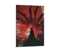 XHBKJA Exquisite Modern Family Canvas Wall Art Picture Print Photo Album-Brutalist Abstract Horror Poster with Creepy Hand And Silhouette Figure 16x24inch(40x60cm)